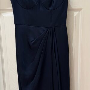 Flor et.al Corset Navy Cocktail Dress
